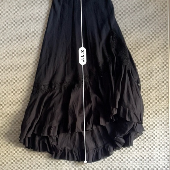 NWT Charo Ruiz Louise Asymmetrical Off-Shoulder Maxi Dress - Black - Size XS - Picture 13 of 13